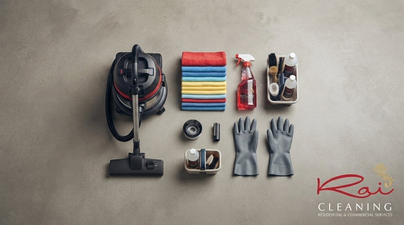 Professional cleaning equipment used for cinema and theatre cleaning checklist