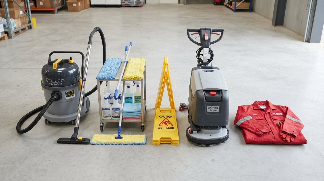 Equipment Used for Factory Cleaning