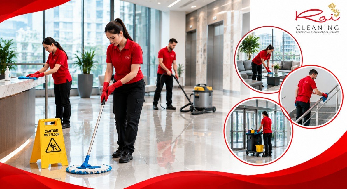Professional body corporate cleaning Melbourne lobby and common area