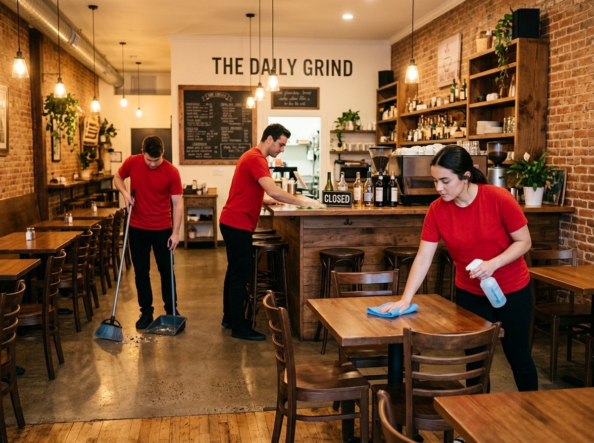 cafe cleaning