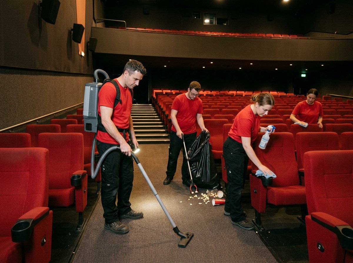 cinema seat clening
