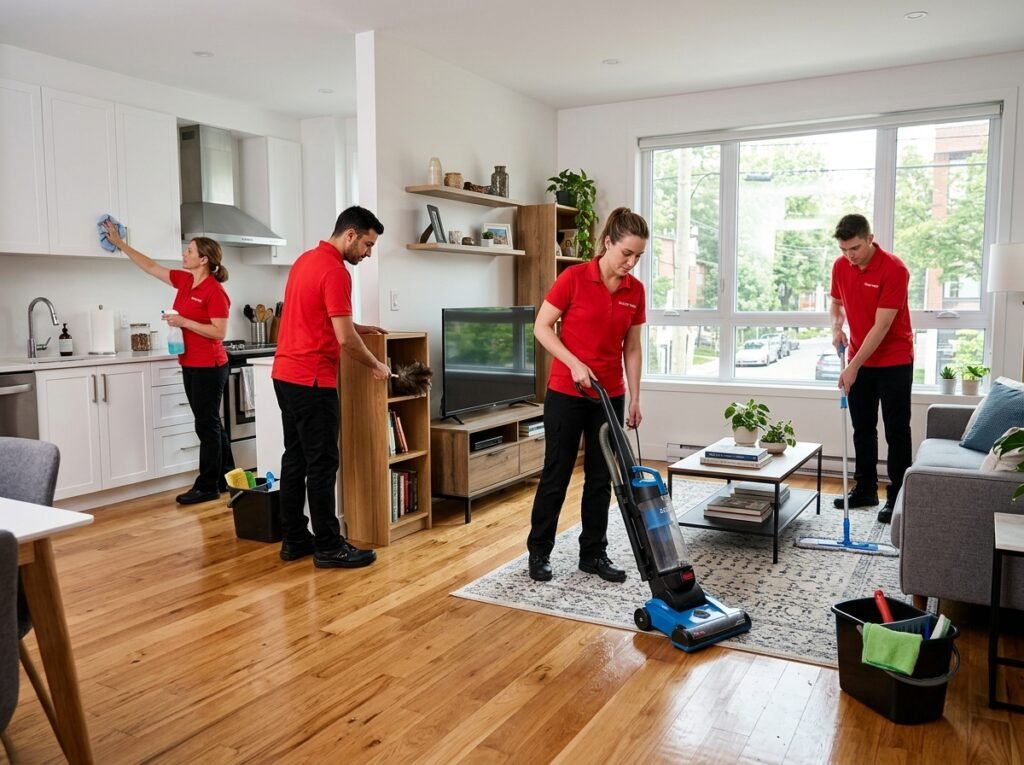 cleaning apartment