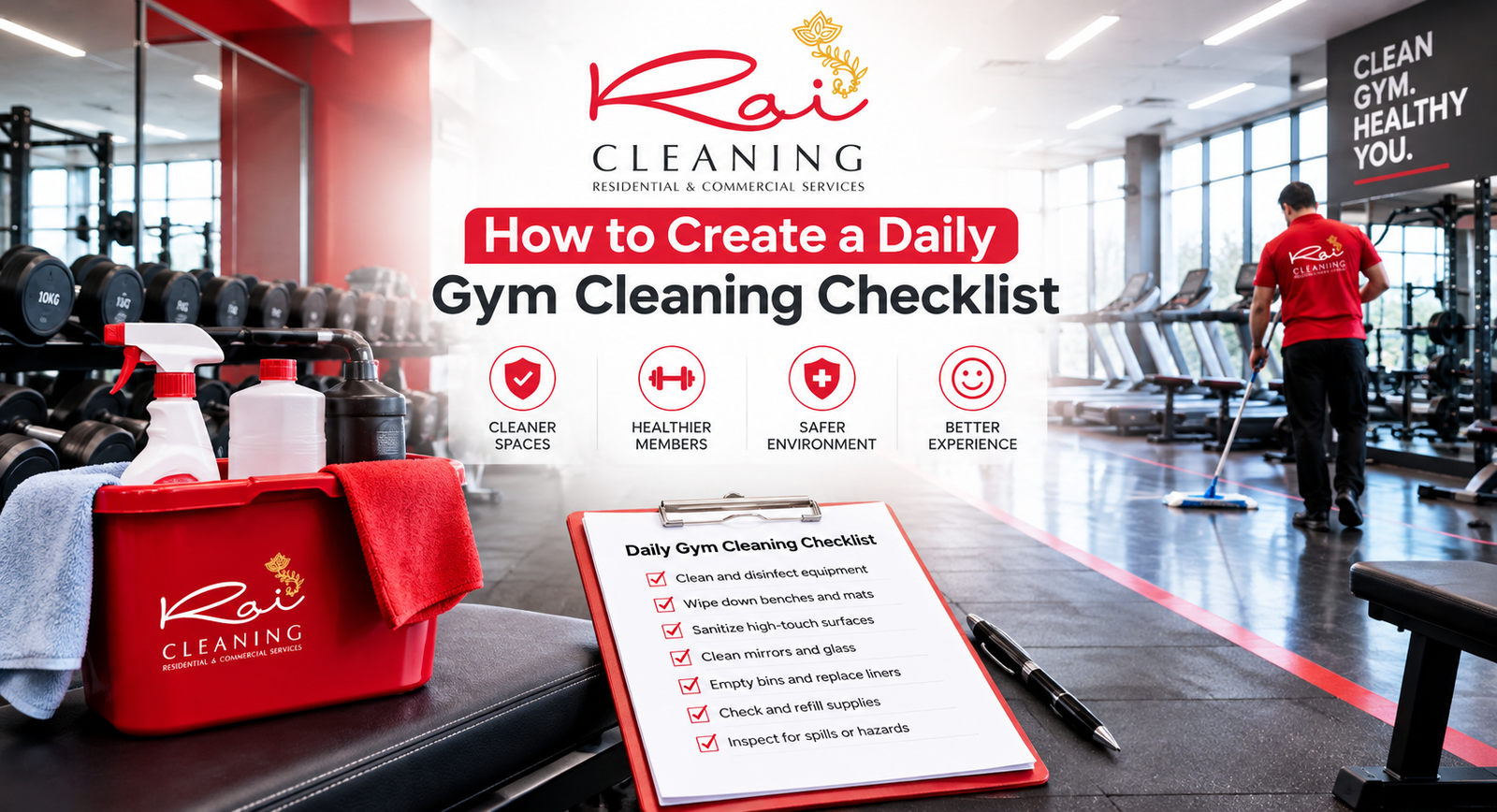 gym cleaning checklist