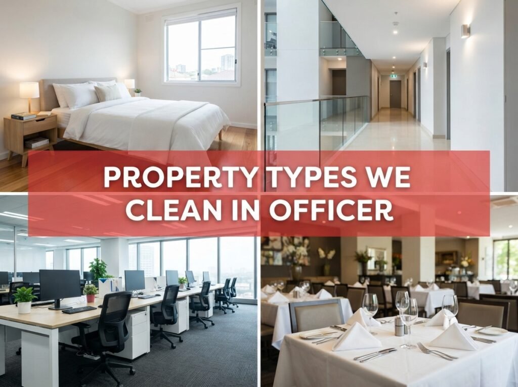 property types we clean in officer